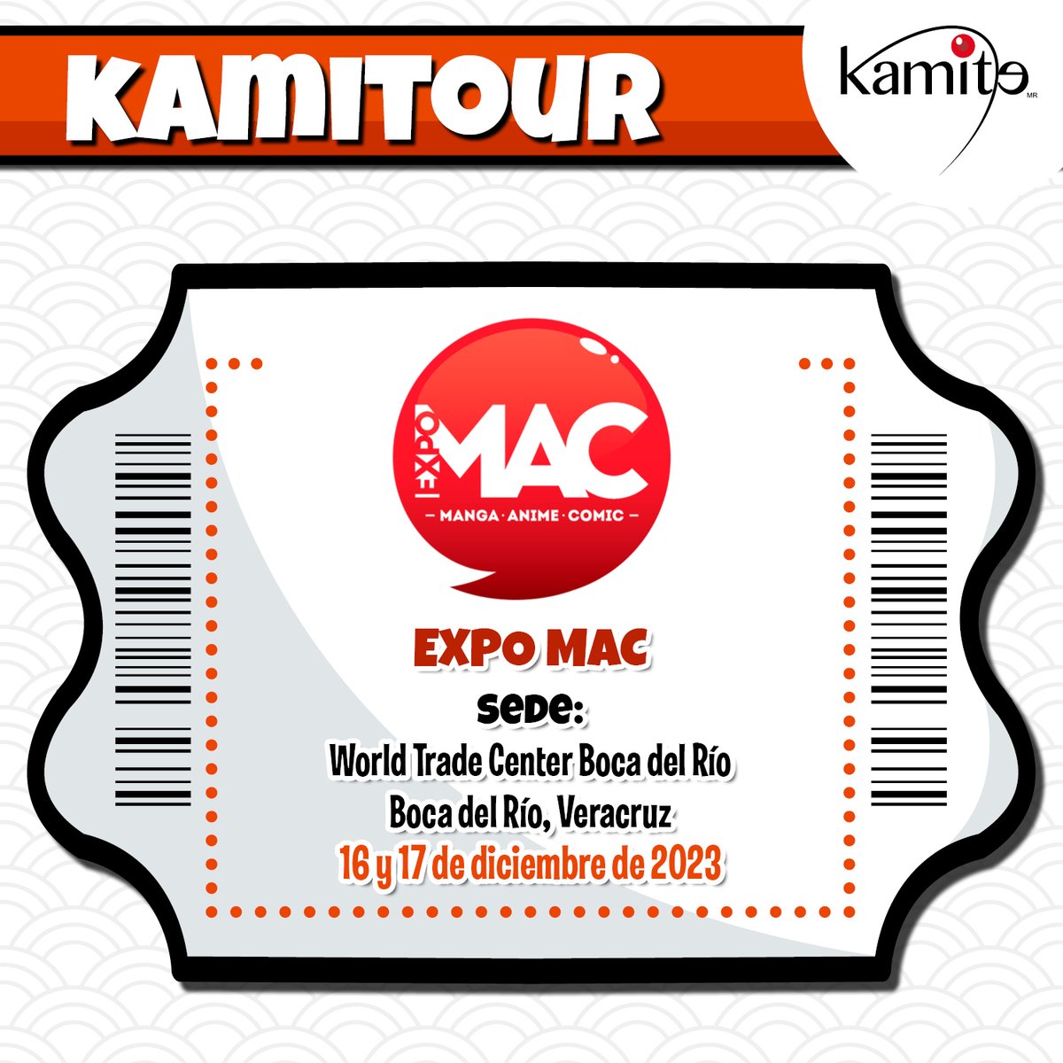 kamite_manga's tweet photo. ¿Están listos para la #expomac?
Sobrinos, este sábado 16 y domingo 17 de diciembre, el #kamitour estará presente en el evento que junta lo mejor de la cultura pop y del mundo del #coleccionismo 🗯️🌞
¿Ya saben por cuál #cómic o #manga van?
📍 WTC Boca del Río, Veracruz https://t.co/0i6MRZmAD0