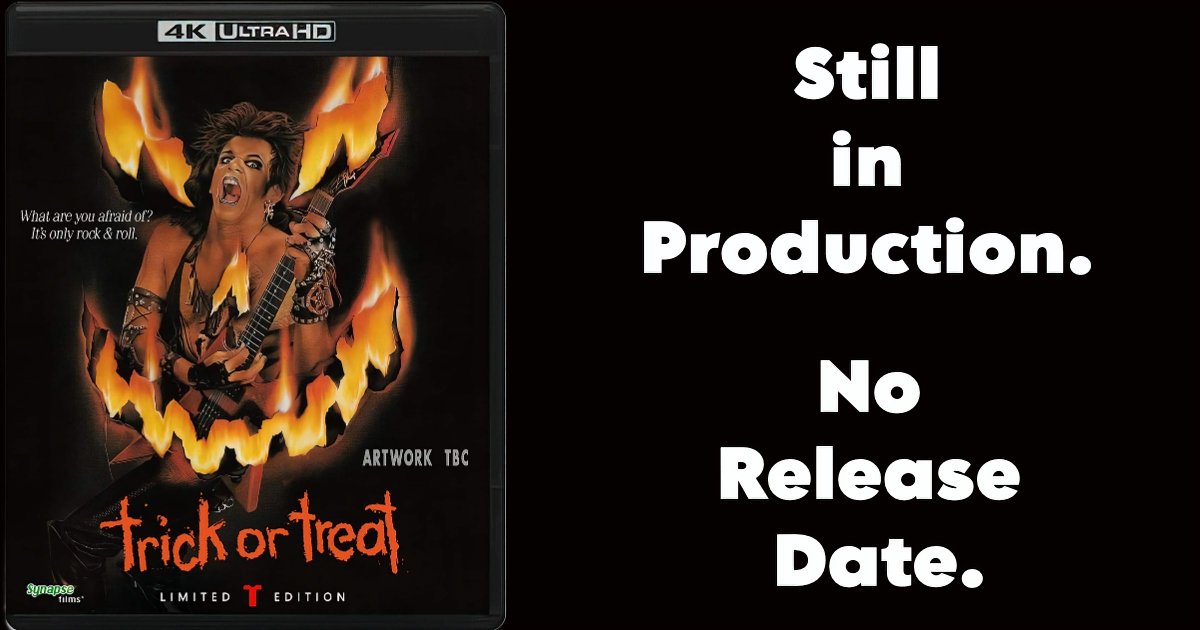 Trick or Treat 4K UHD (1986) Coming late 2023/early 2024 from Synapse - Blu-ray Forum