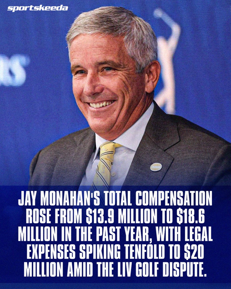 SportskeedaG's tweet image. Jay Monahan got a big bag!!! 💰💰💰

#JayMonahan #PGATour