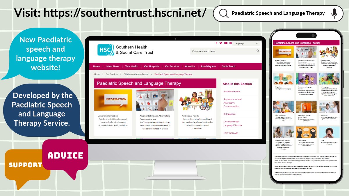 📢 Exciting news! 🎉 We are thrilled to announce the launch of a new section on our website dedicated to Paediatric Speech and Language Therapy in the Southern Trust. Get expert advice and support for parents and caregivers. Check it out today at southerntrust.hscni.net/services/child…