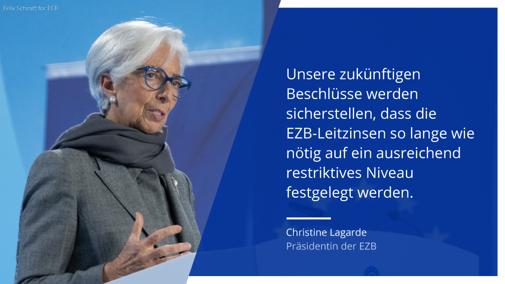 Jetzt ist nicht die Zeit, bei der Inflation weniger wachsam zu werden. Unsere zukünftigen Beschlüsse werden von den aktuellen Wirtschaftsdaten abhängen, so Präsidentin @Lagarde nach dem Beschluss des EZB-Rats, die Leitzinsen unverändert zu belassen. youtube.com/watch?v=S-tbVR…