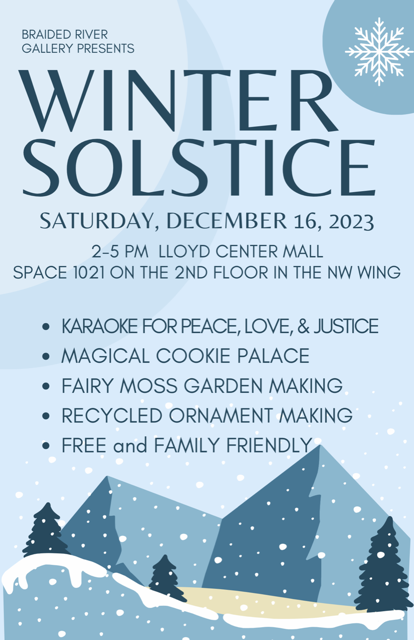 Families for Climate (@famsforclimate) on Twitter photo Celebrate the Winter Solstice this Saturday (12/16) from 2-5pm with our friends <a href="/pdxbraidedriver/">Braided River Campaign</a> and @makingearthcool -- What a beautiful way for the whole family to celebrate the onset of winter. Celebrate the Winter Solstice this Saturday (12/16) from 2-5pm with our friends <a href="/pdxbraidedriver/">Braided River Campaign</a> and @makingearthcool -- What a beautiful way for the whole family to celebrate the onset of winter.