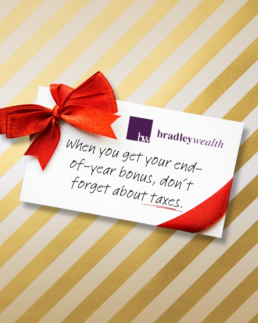 As you celebrate your end-of-year bonus, don't forget to factor in taxes. Being mindful of the potential financial implications can help ensure you make the most of this well-deserved reward.

#ClientCentricApproach #WeGuideYouDecide