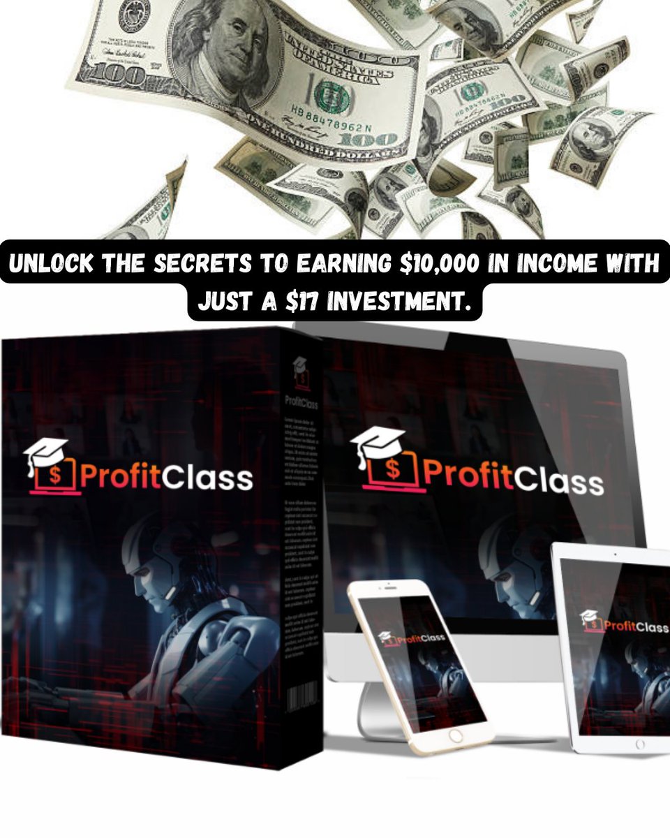Kausaralvi64's tweet image. Unlock the secrets to earning $10,000 in income with just a $17 investment. Dive into AI-generated courses and high-ticket services in our detailed ProfitClass Review.
Read full review - kausar-review.com/profitclass-re…

#profitclass #profitclassreview #money #makemoneyonline #needmoney