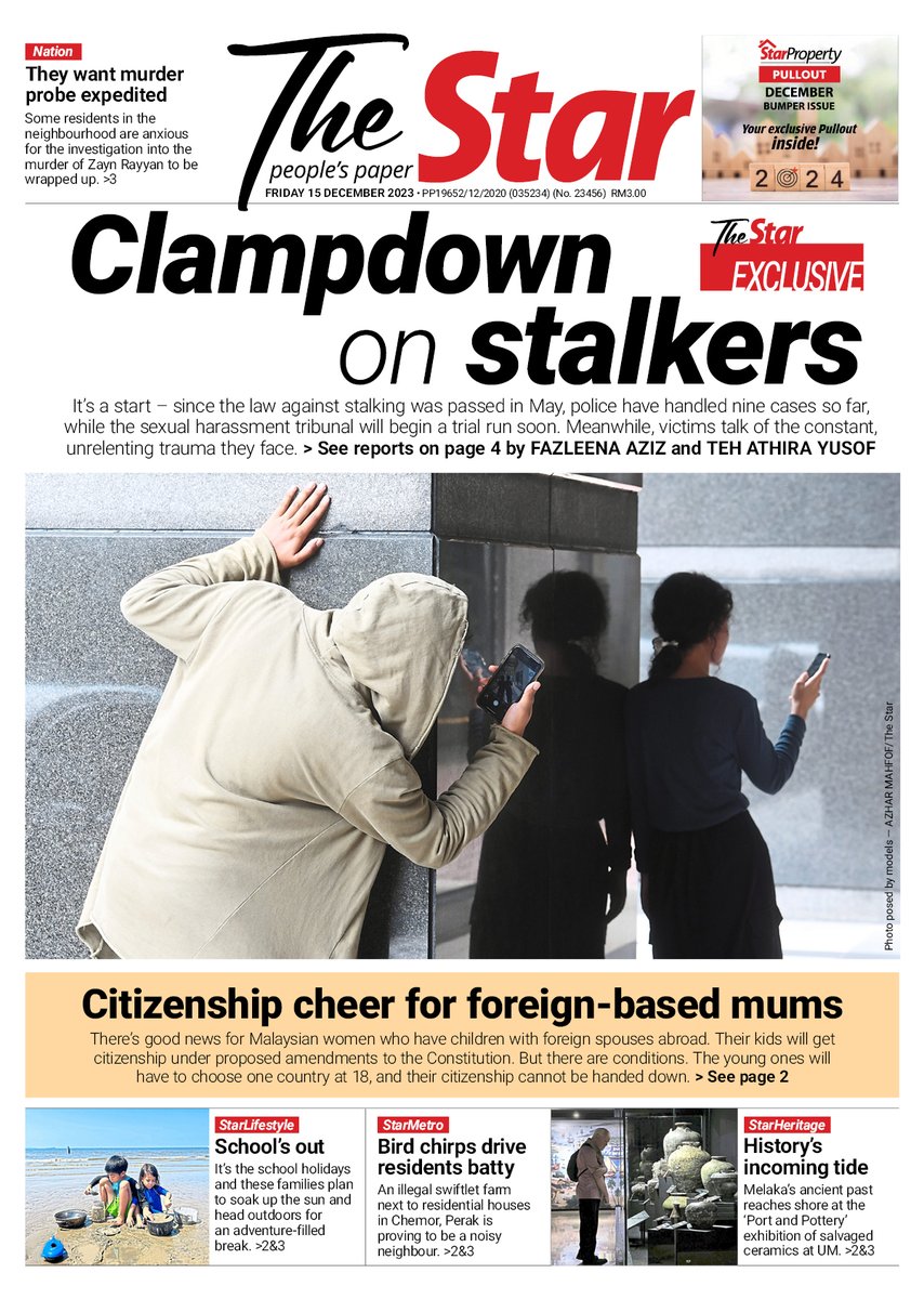 There's good news for Malaysian women who have children with foreign spouses abroad. Read this and more in today's copy of The Star newspaper. Or go to thestar.com.my.