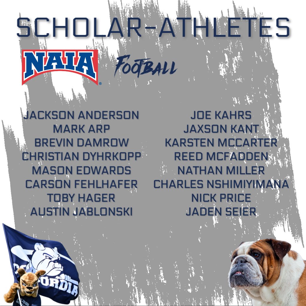 🏈📚 | Congrats to the 16 Bulldogs from <a href="/CUNEFootball/">CUNE Football</a> who have been named 2023 NAIA Scholar-Athletes!

🔗 cune.edu/athletics/team…
