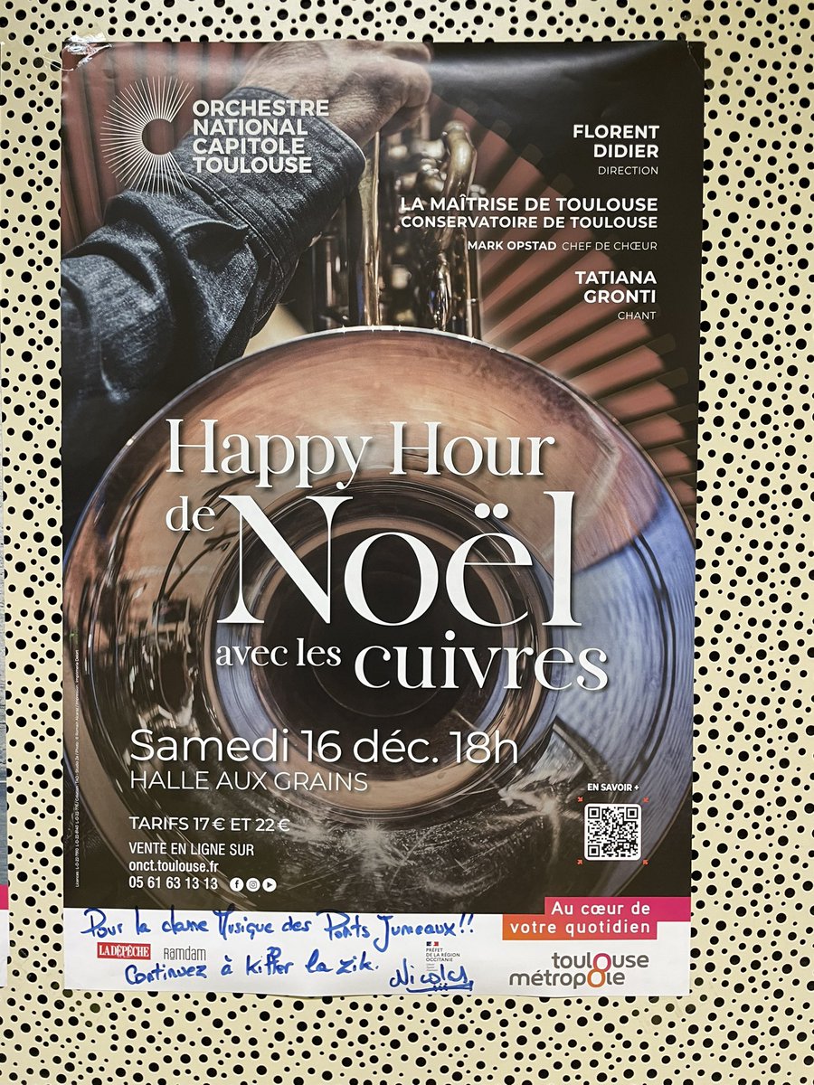 Échanges passionnants pour nos élèves de 4e <a href="/Classemusique31/">Classe musique des Ponts-Jumeaux</a> avec Nicolas Chatenet, trompettiste super soliste de l’Opéra National de Paris. Un très grand merci à l’<a href="/aida_asso/">Association Aïda</a> pour l’organisation de cette magnifique rencontre. #EAC #Fréquenter #Rencontrer #Partager 🎶