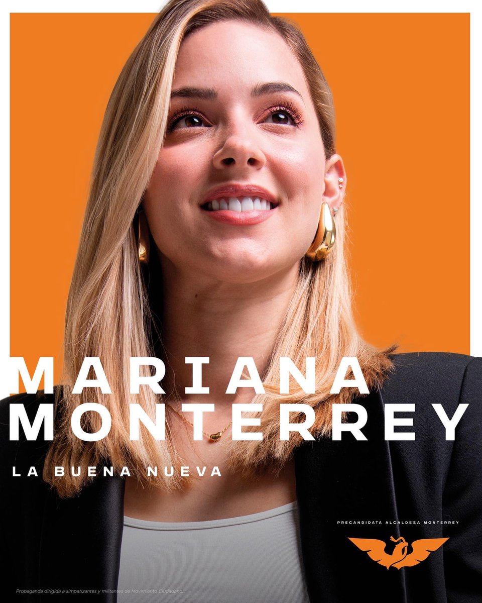 Hola, Monterrey!!!! 🧡 
Quiero darte una buena nueva: soy precandidata a alcaldesa por Movimiento Ciudadano.
.
.
.
Mensaje dirigido a militantes y simpatizantes de Movimiento Ciudadano.