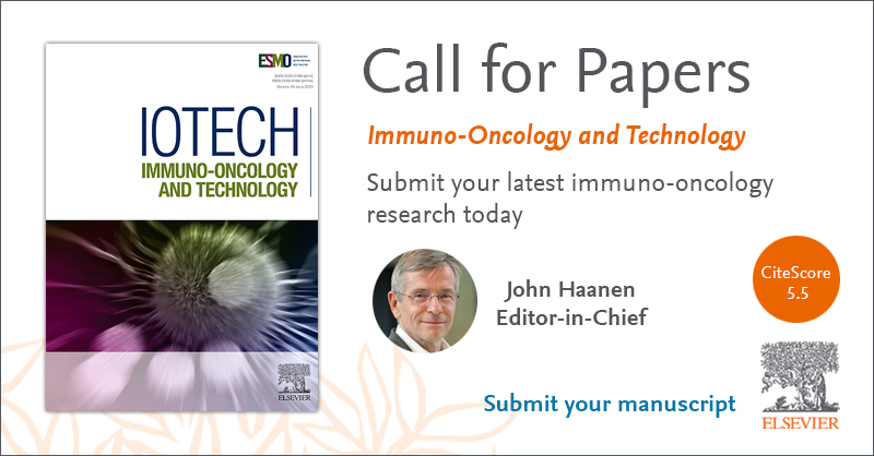IOTECH aspires to provide a forum for today's leaders in the field of #ImmunoOncology. We welcome: ➡️pre-clinical/clinical studies ➡️solid/haematological cancers ➡️technological advances that decipher & improve clinical outcomes Get in touch today!