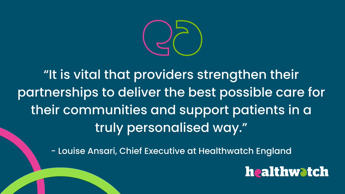 Within the NHS, we hear a lot about better 'collaboration', 'partnership' or 'integration' between services. But what does good integrated care look like to patients? Our Chief Executive Louise Ansari explains her view in her latest blog. @NHSProviders bit.ly/3tgpCAs