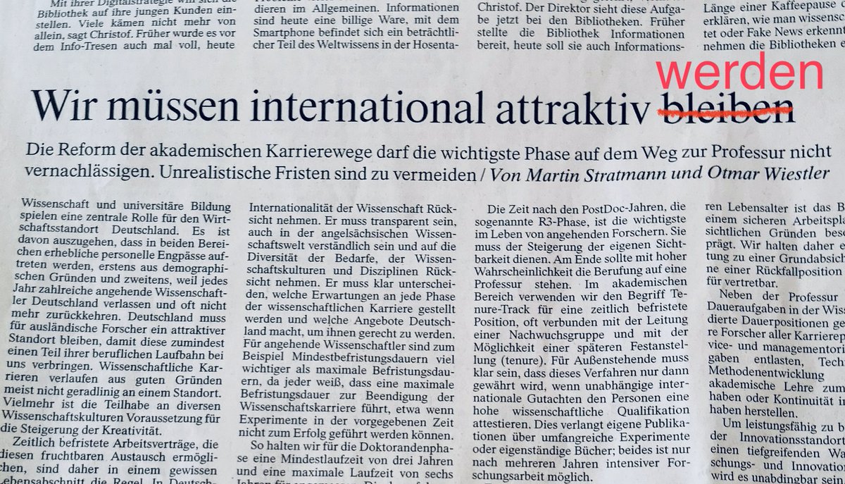 Besondere Grüße gehen raus an Martin Stratmann & Otmar Wiestler, die im Mai diesen Artikel in der FAZ hatten: There, I fixed it for you! 🙃 (Hier zeigt sich erneut, warum Behauptungen ohne jede Evidenz auch in der Wissenschaftspolitik nichts zu suchen haben sollten.) #IchBinHanna