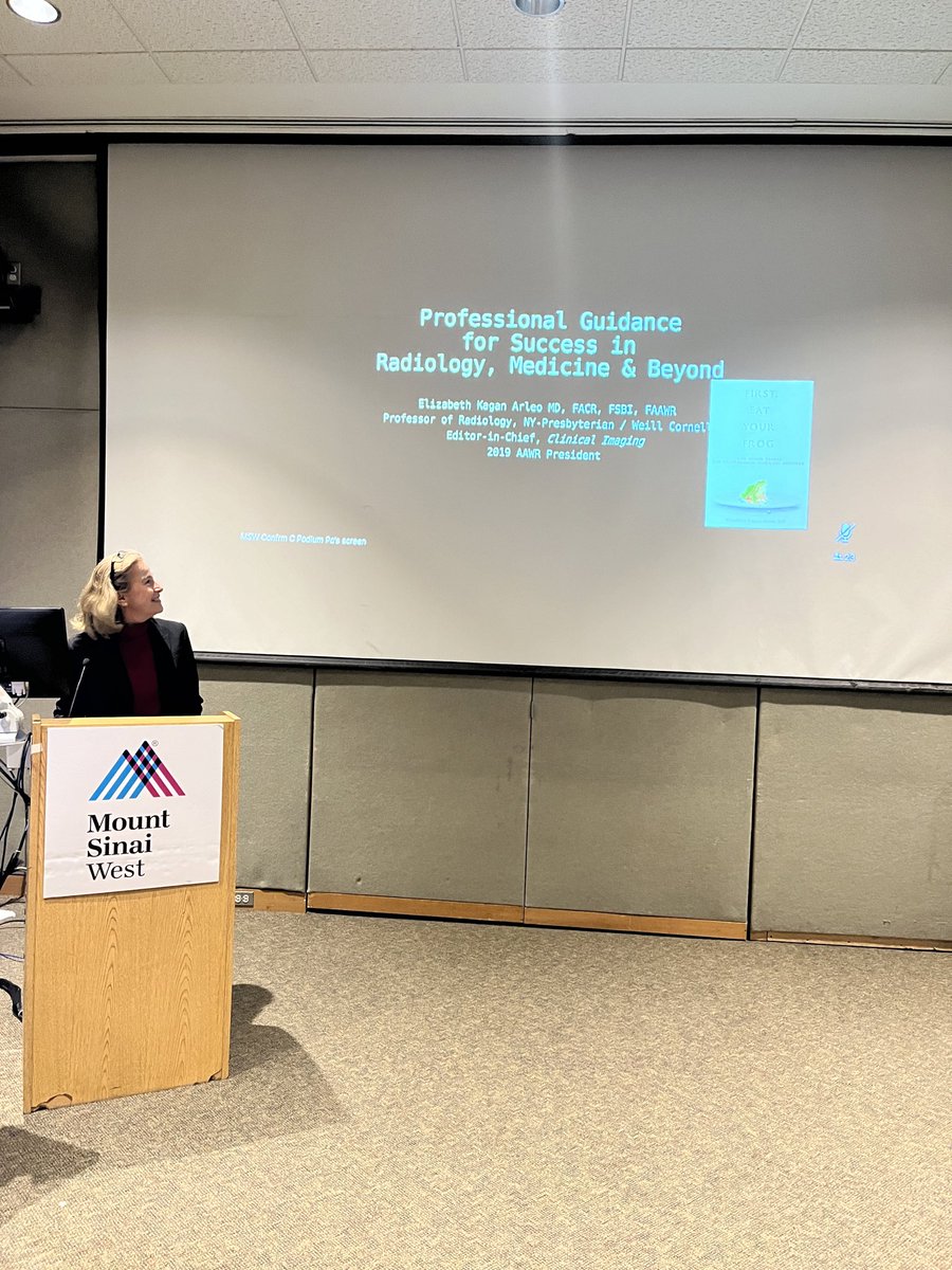 TYSM @MountSinaiNYC for the invitation & opportunity to give grand rounds & case conference yesterday - humbled, honored & appreciative.