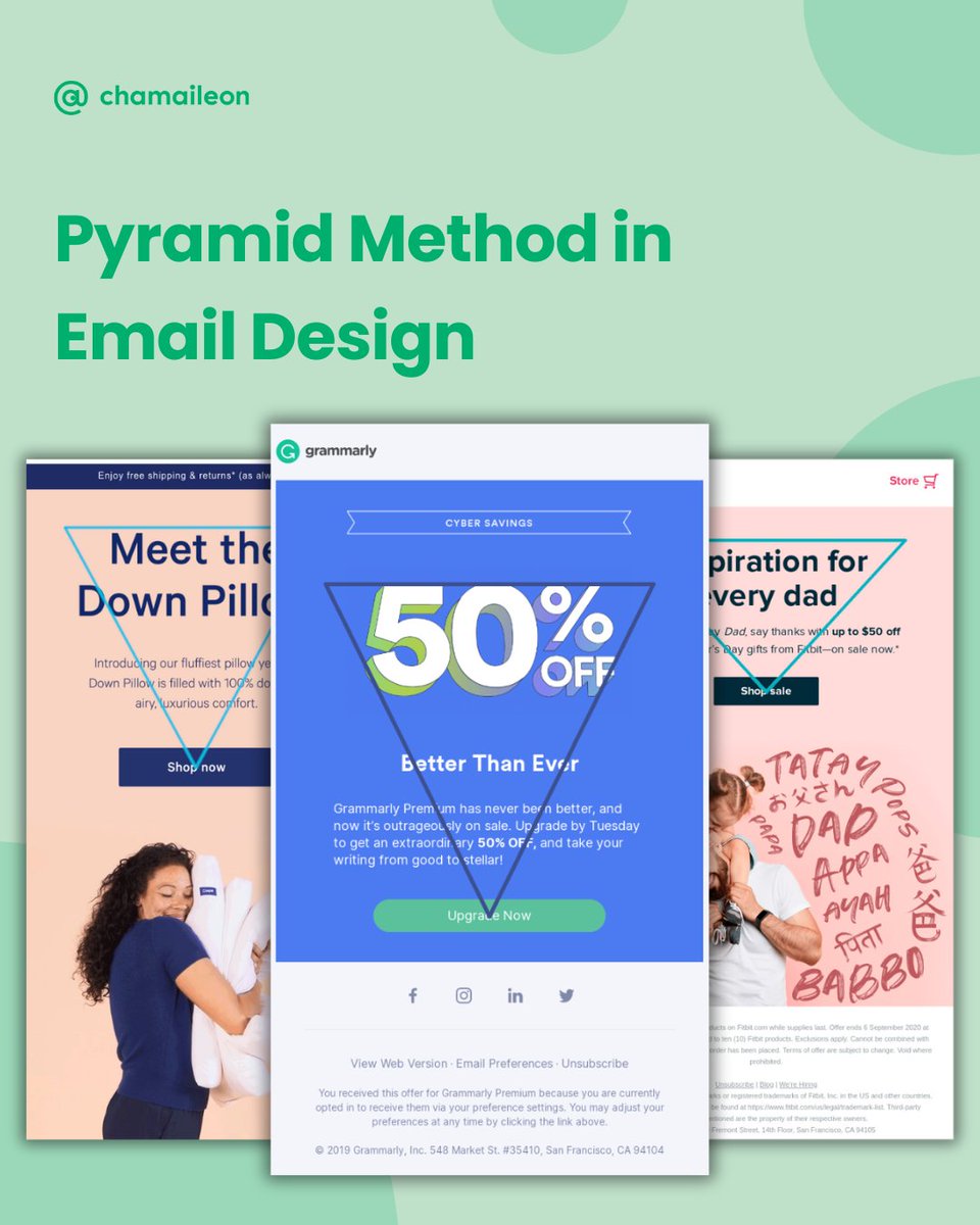 Want to make your emails more attractive? The inverted pyramid method is an excellent tactic to try to create compelling emails.✨ Learn how to take advantage of this model in your email campaigns here: chamaileon.io/resources/how-…