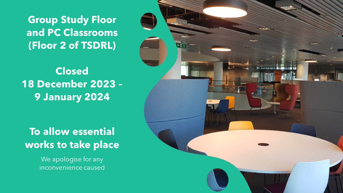 Advance Notice: Floor 2 in the Sir Duncan Rice Library will be closed from Monday 18 December 2023 to Tuesday 9 January 2024, to allow essential works to be completed. We apologise for the inconvenience. #studentlifeuoa