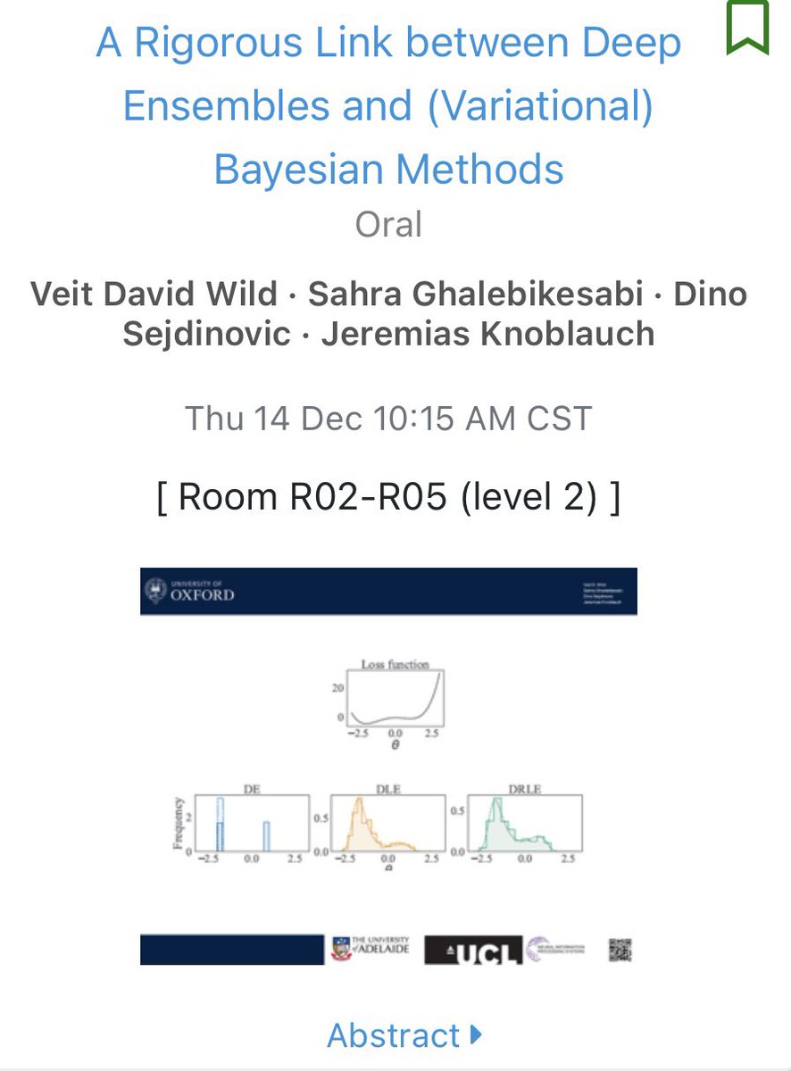 Veit D. Wild (@vdwild) on Twitter photo Come to my Neurips talk today!
I'll talk about generalised variational inference and the Wasserstein gradient flow. <a href="/sejDino/">Dino Sejdinovic</a> <a href="/SGhalebikesabi/">Sahra Ghalebikesabi</a> <a href="/LauchLab/">Jeremias Knoblauch</a>
I'll also bei at the poster session today at 10.45 at stand 1301. Come to my Neurips talk today!
I'll talk about generalised variational inference and the Wasserstein gradient flow. <a href="/sejDino/">Dino Sejdinovic</a> <a href="/SGhalebikesabi/">Sahra Ghalebikesabi</a> <a href="/LauchLab/">Jeremias Knoblauch</a>
I'll also bei at the poster session today at 10.45 at stand 1301.