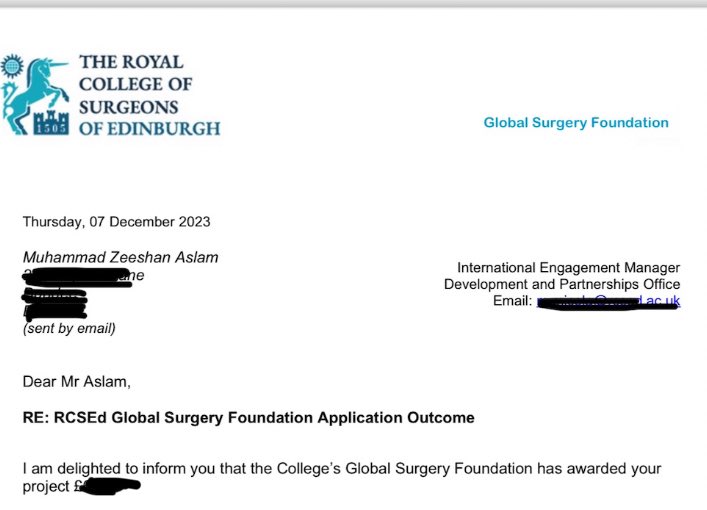 Delighted alongwith colleagues @MatthewTrail @ayuncasselliii for the grant award by RCS Ed Global Surgery foundation to enhance endourology at John F Kennedy Hospital, Liberia. Extremely grateful to @RCSEd @Watsoninverness & GSF for continued support for international teachings.