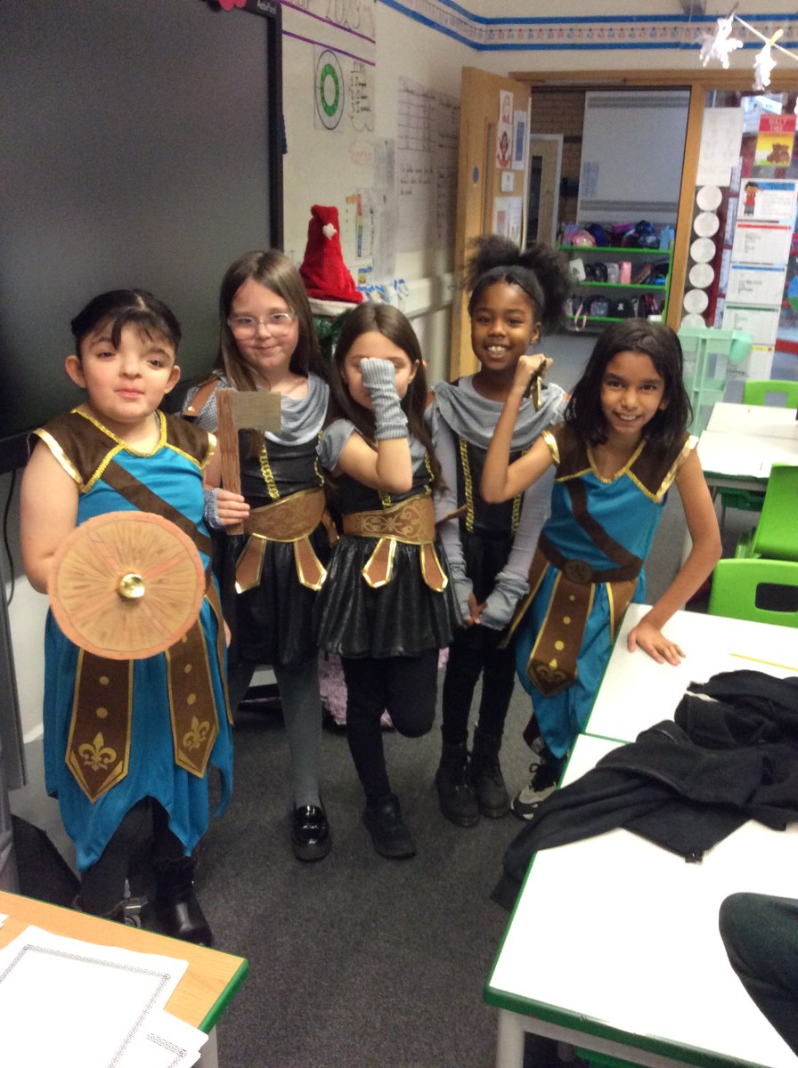 Year 4 students in Britwell are having a truly 'Viking' experience.⚔️ #vikingworkshop #vikingexperience #claycotsschool #schoolinslough #primaryschool #schoolworkshops