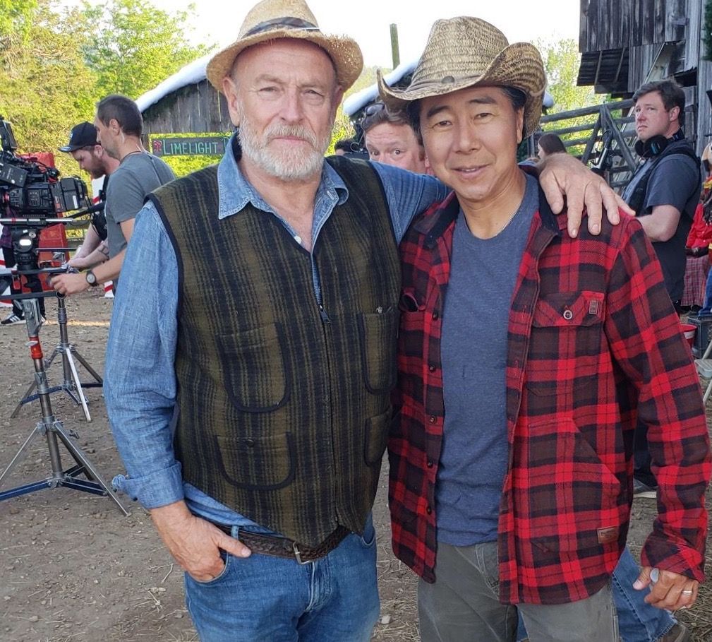 Favorite Christmas movie? "The Farmer and the Belle-Saving Santaland." I’m in it along Corbin Bernsen and my daughter! 

#HenryCho #Christmas #ChristmasMovie #TBT #throwback