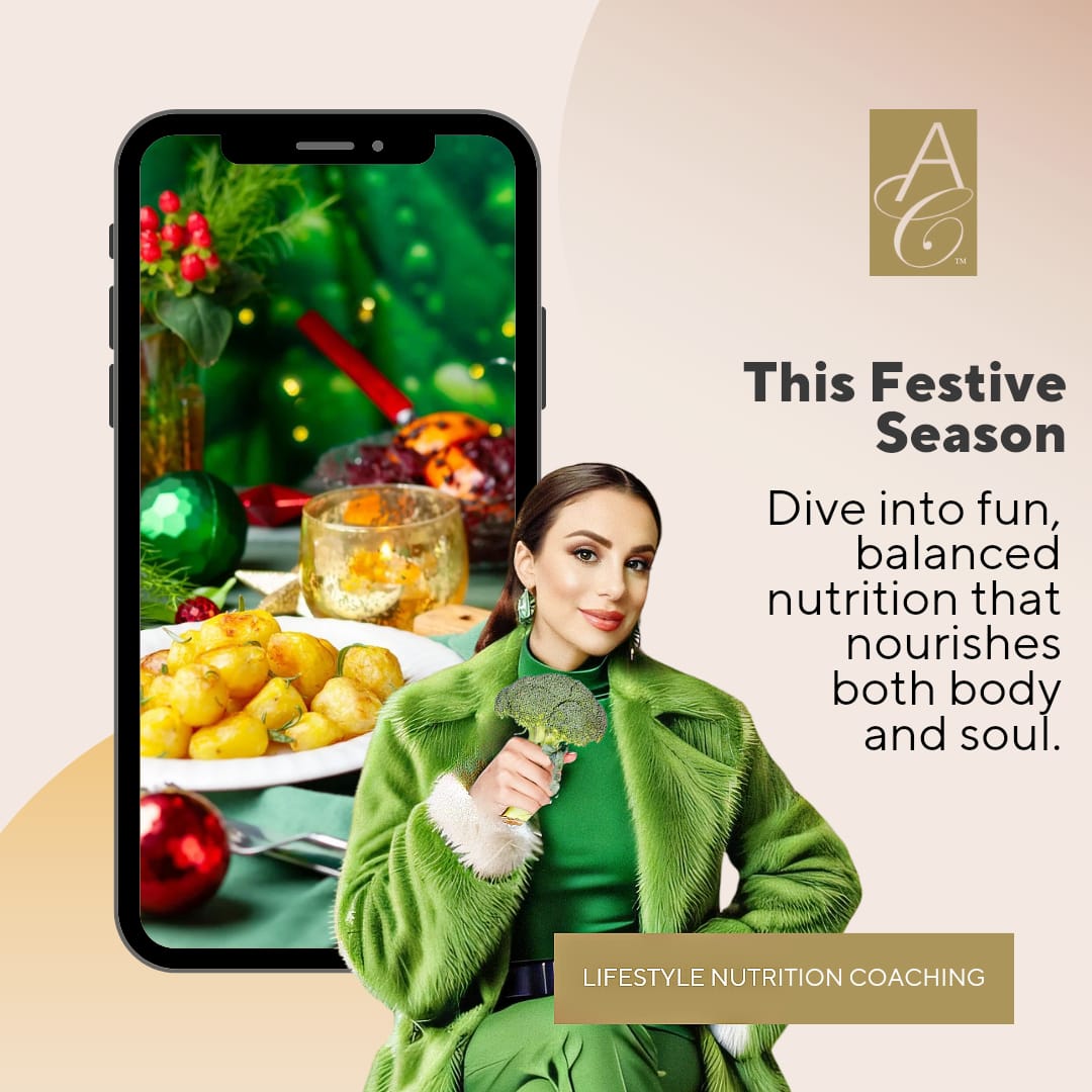 ✨ Embrace Balance this Festive Season! 

🎉🍽️ Rediscover the joy of the holidays without compromising your goals!

#BalancedLiving #FestiveWellness #NutritionCoaching #HealthyHolidays