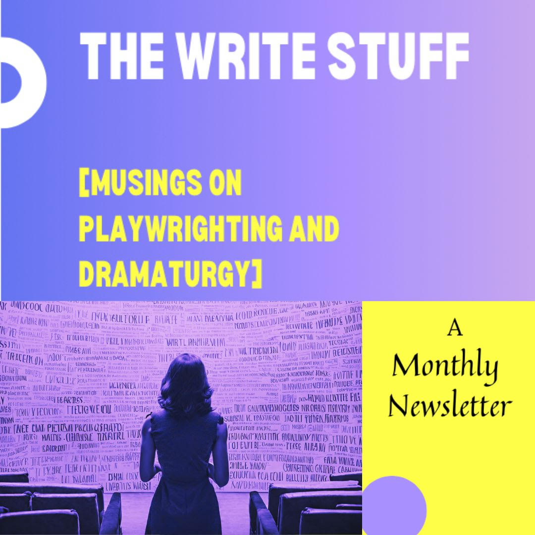 Hello playwrights! We've got a fantastic new monthly newsletter from our resident dramaturg Krystal Sweedman. If you're looking for tips, prompts, inspiration and musing then give it a read (and subscribe): mailchi.mp/e3c66a61da78/p…
