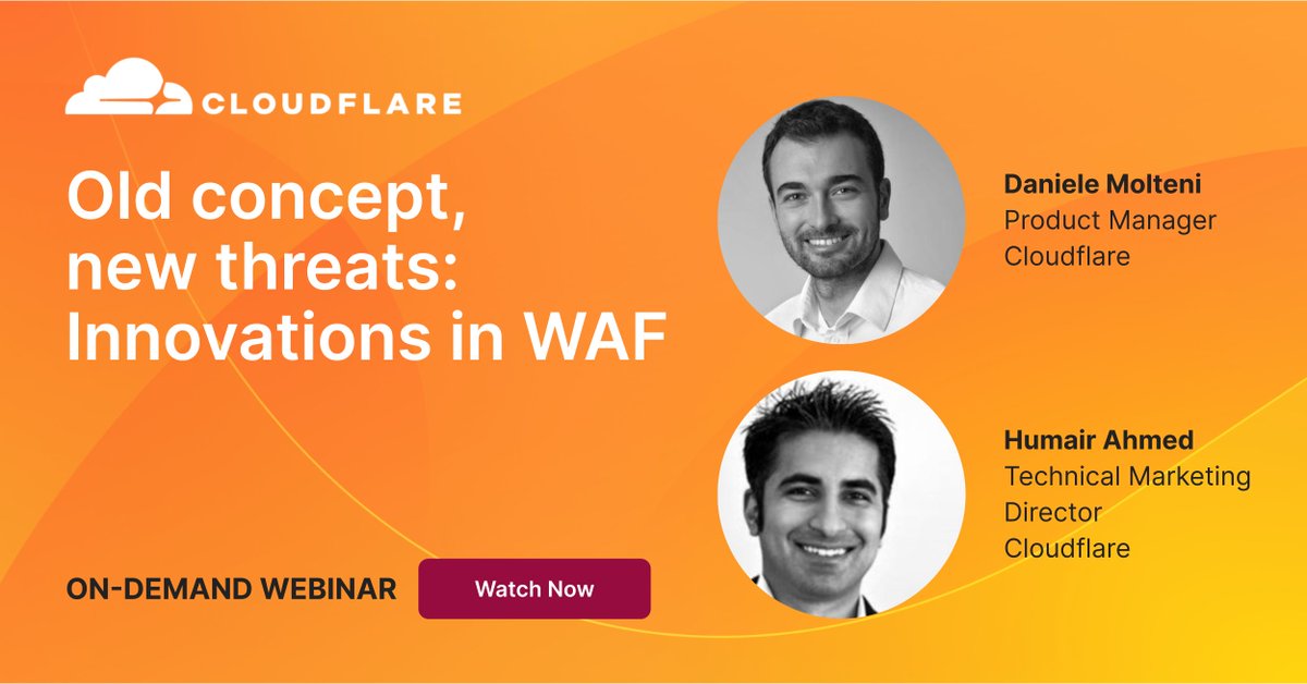 In case you missed it: Watch our recent webinar to discover how Cloudflare uses AI and machine learning to keep your apps safe and productive. cfl.re/47AcCVa