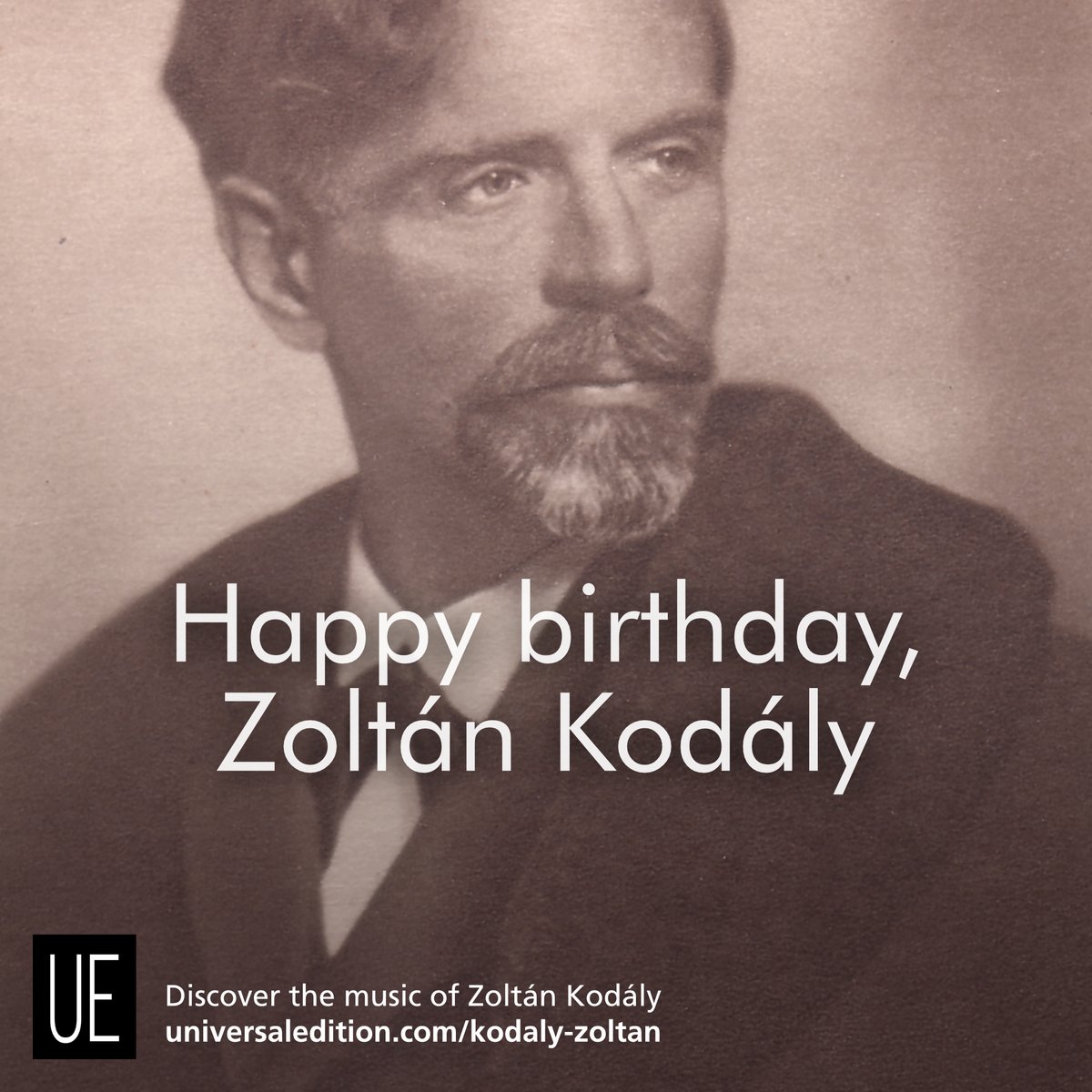 Happy Birthday Zoltán Kodály! 🎊 Find out more about him: universaledition.com/Personen/Zolta…