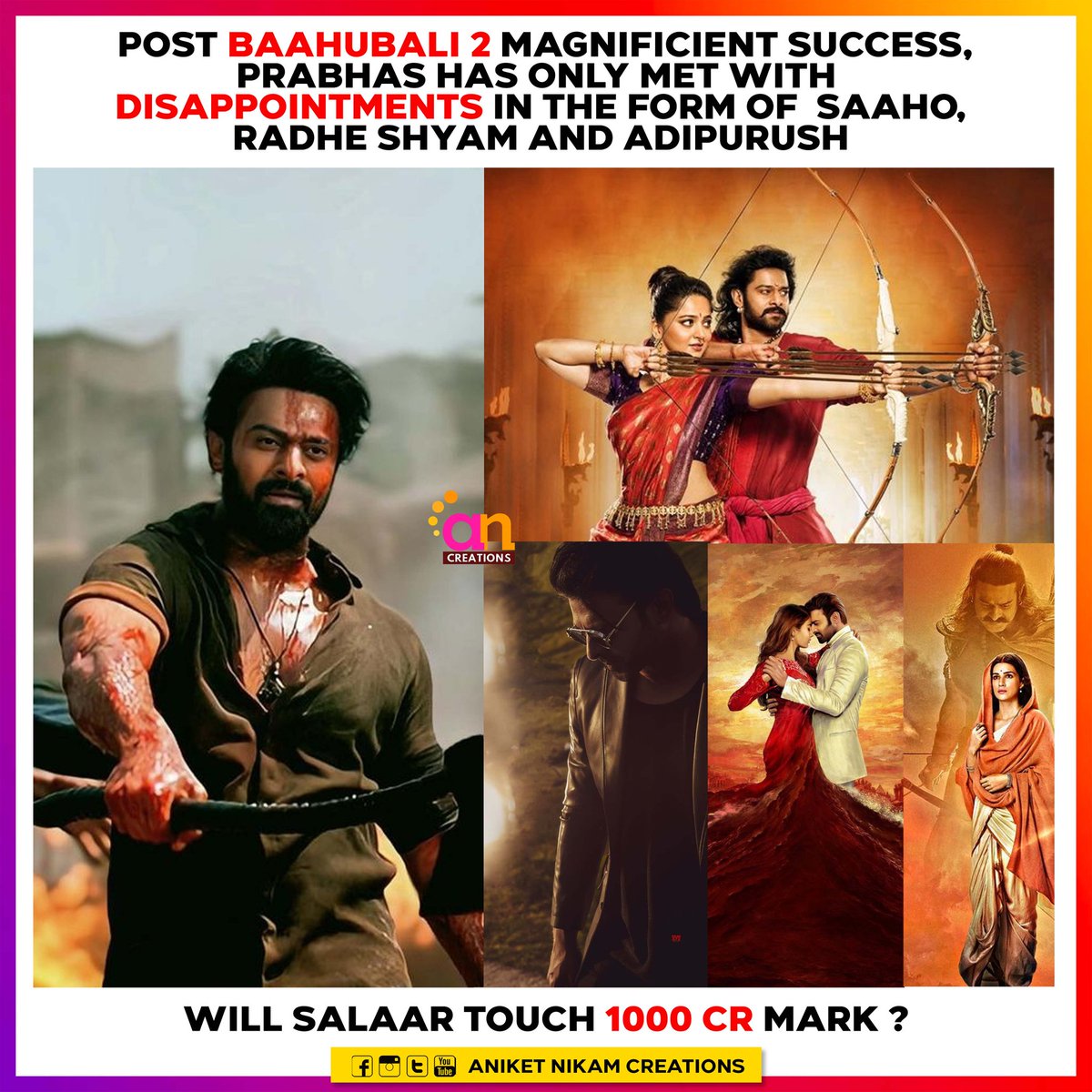 #salaar #baahubali #prabhas #radheshyam #adipurush #dunki #srk #shahrukhkhan #redchilliesentertainment #aniketnikamcreations