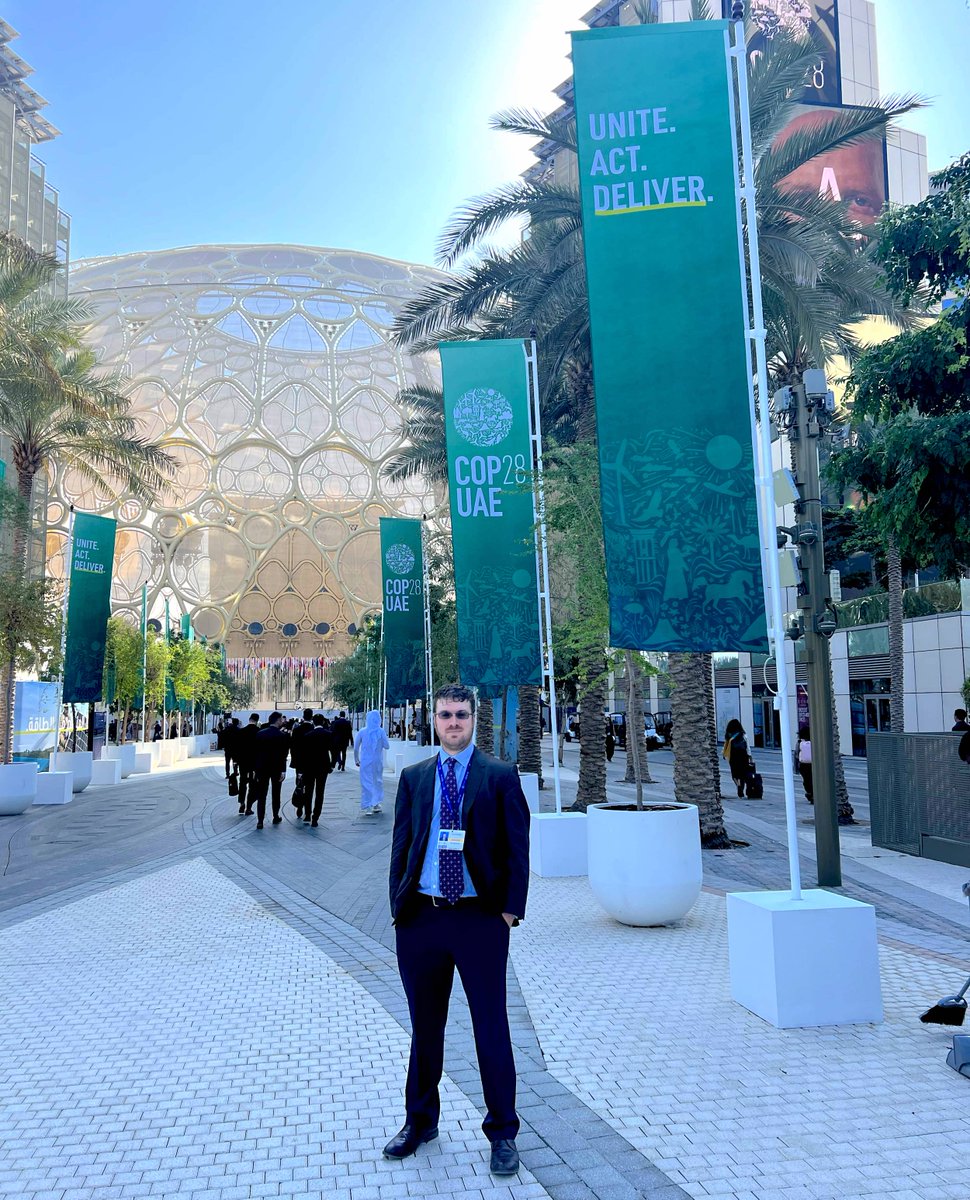 'During my time at #COP28, I was struck by how often speakers emphasized the importance of public policy to incentivize the adoption of climate solutions' - MPP student Ian Hitchcock 🌿duke.is/cop28-Ian