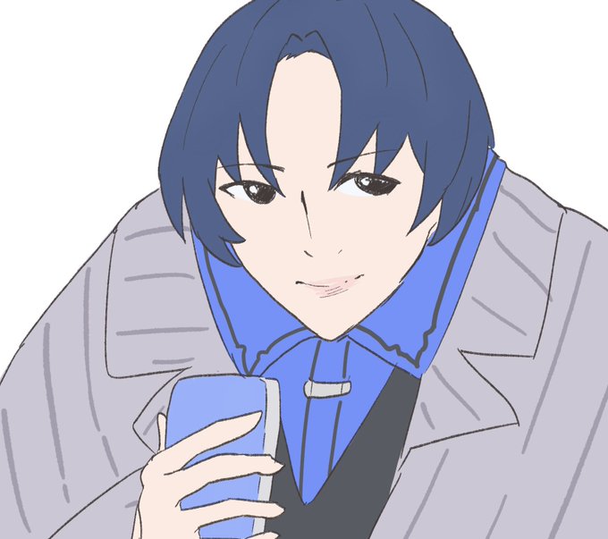 「blue hair flat color」 illustration images(Latest)