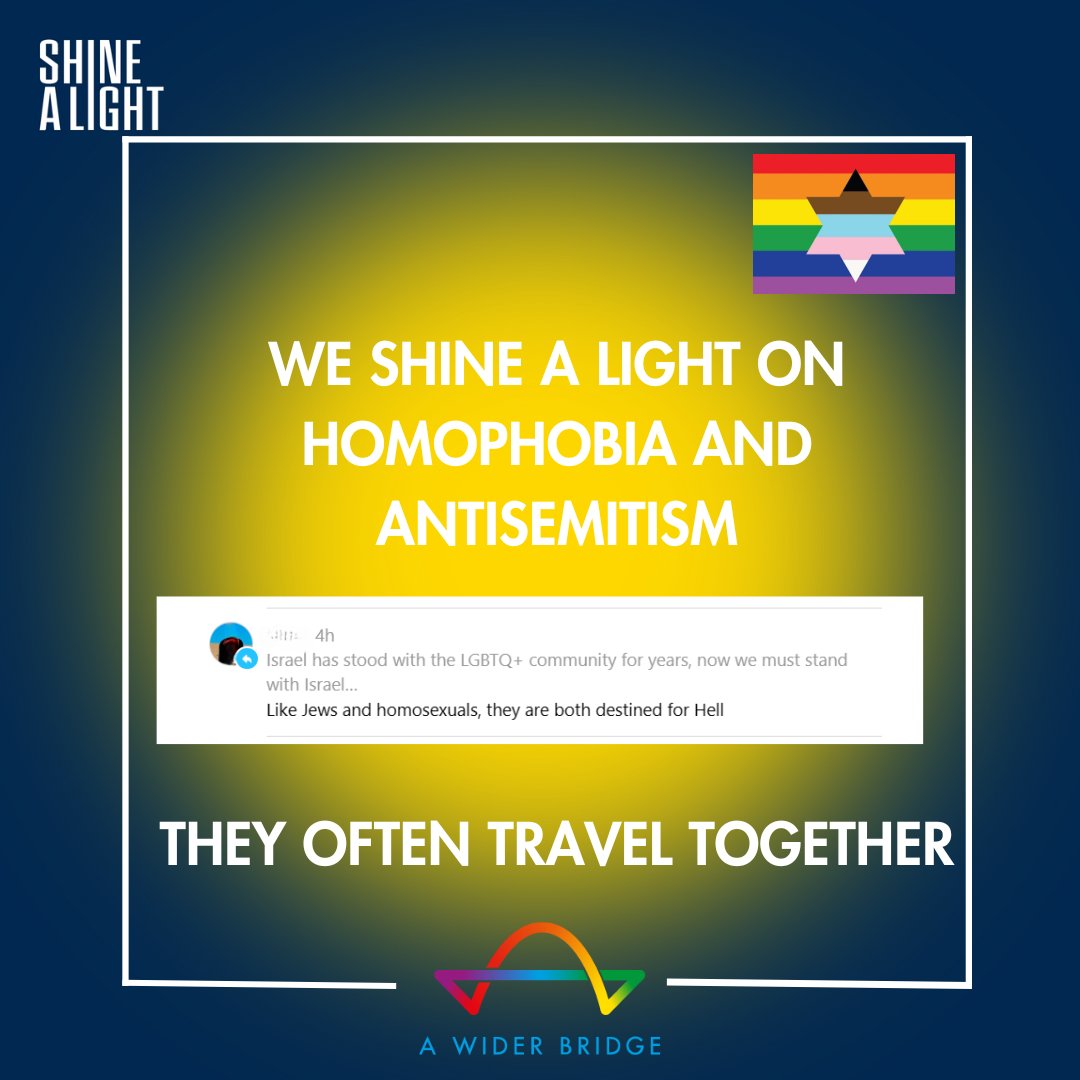 On this last day of #Hanukkah, we #ShineALight on #homophobia and #antisemitism--they often travel together
#LGBTQphobia #EndHate #jewhate #antisemite #LGBTQ #Chanukka #Hannukah