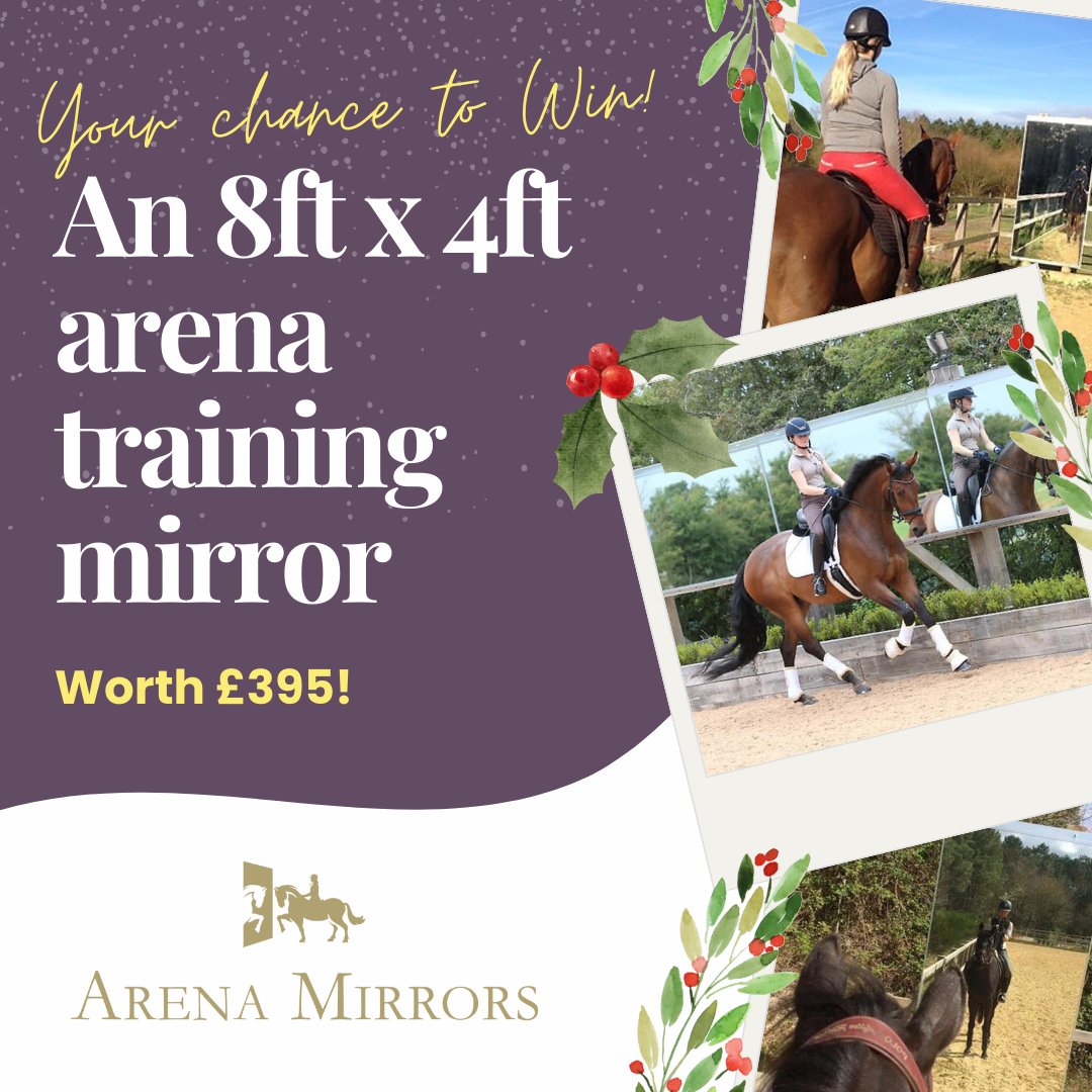 Fancy winning an 8ft x 4ft arena mirror from <a href="/mirrors4trainin/">Mirrors for Training</a>, worth up to £395? For your chance to win the ultimate training aid, hit the link to enter the competition - horsemart.co.uk/12-competition…