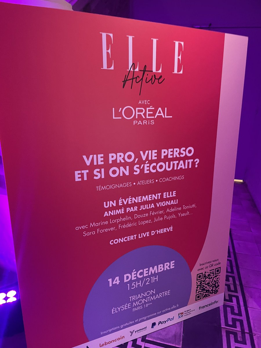 CamilleBataille's tweet photo. C’est parti pour le #ElleActive 2023 animé par @juliavignali en présence de Veronique Philipponnat directrice de @ELLEfranceet Marie-Julie Monnot directrice générale de @lorealparisfr https://t.co/A6zcOL15bU