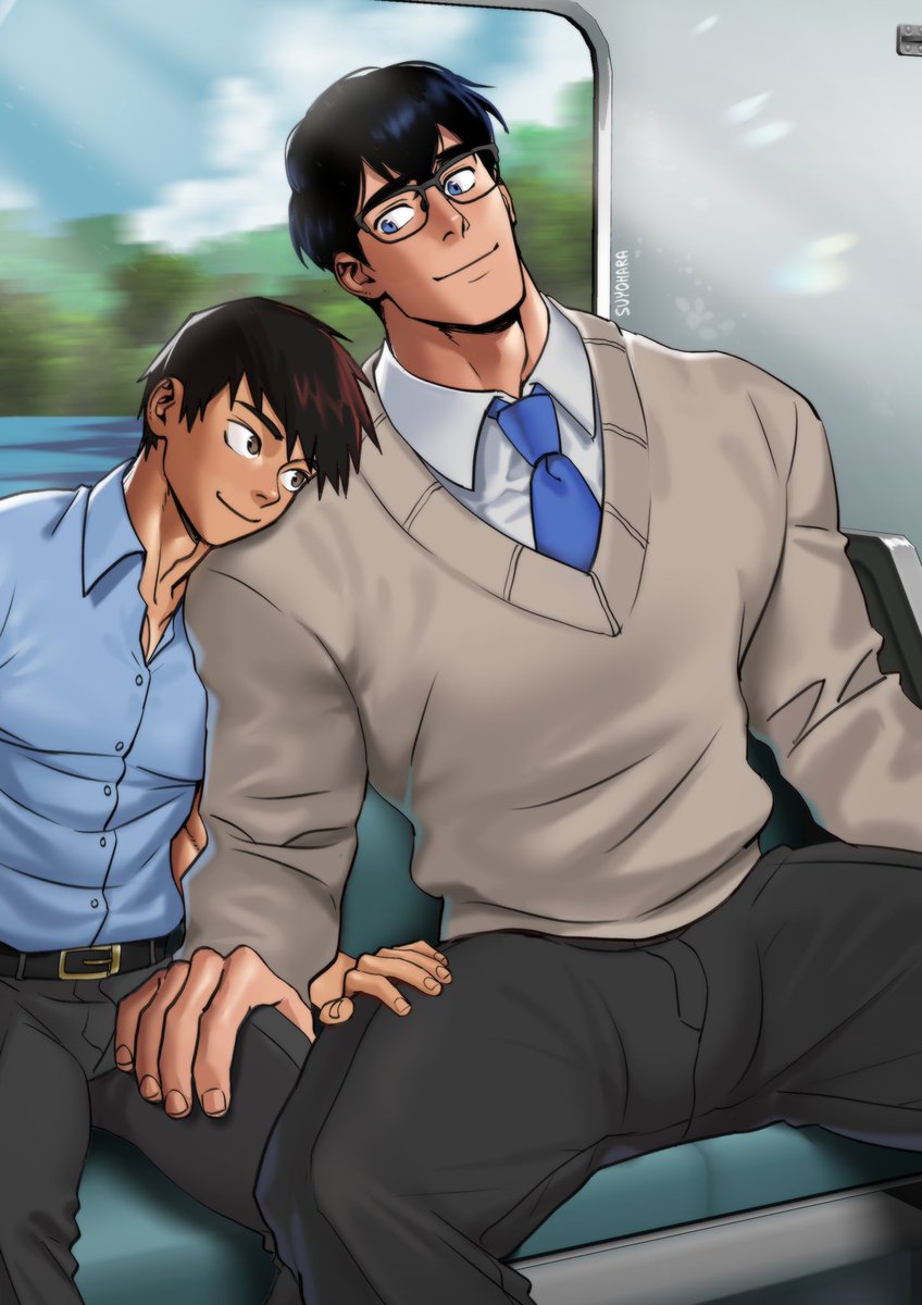 The train ride home Louis x clark preview for next month’s 2nd image set!