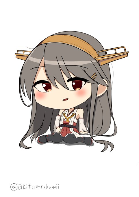 #榛名 #艦これ版深夜の真剣お絵描き60分一本勝負 #艦これ版真剣お絵描き60分一本勝負_20231214 膝枕の準備を実施せよ!