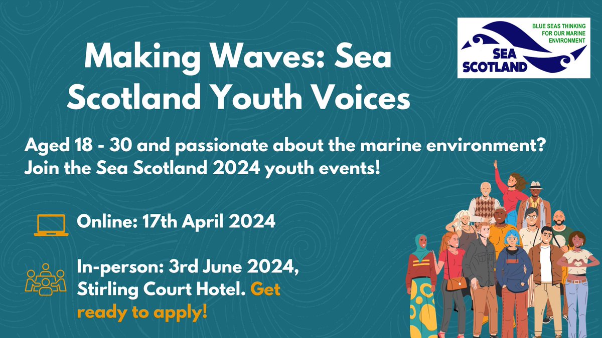 🌟We are delighted to announce the second edition of our young people events! Aged 18 to 30, you are passionate about the marine environment? Get ready for our two events “Making Waves: Sea Scotland Youth Voices”!🪼 ⚠️Read the thread below to know how to join and apply👇