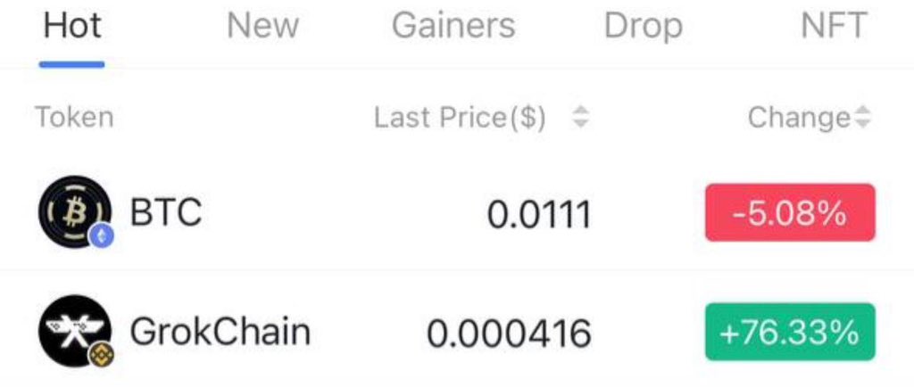 GrokChain_BSC's tweet image. Trending on AVEDEX hot search 🔥

#Grokchain #AVEDEX