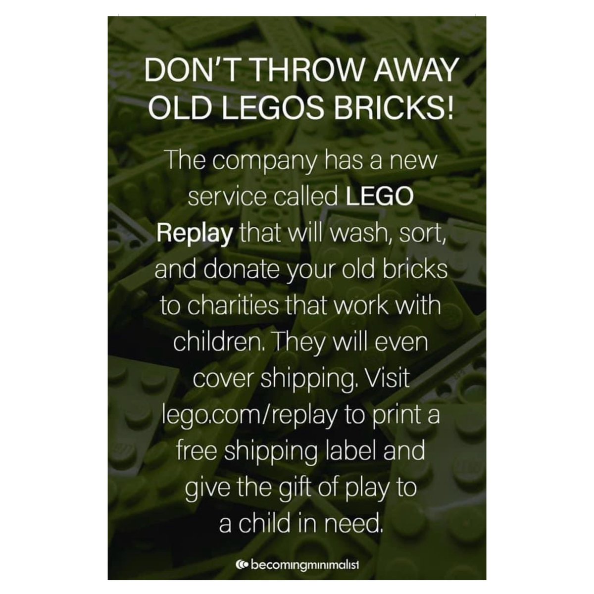 Rainturtle70's tweet image. Building memories one brick at a time!  Lego Replay lets children in need enjoy build whatever their imaginations can create! #suzannerainrealtor #LegoReplay #BuildingFun #CreativityUnleashed