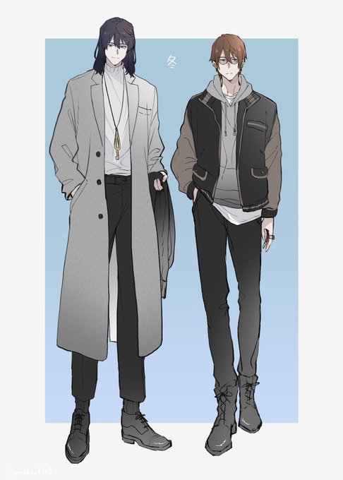 「grey hoodie multiple boys」 illustration images(Latest)