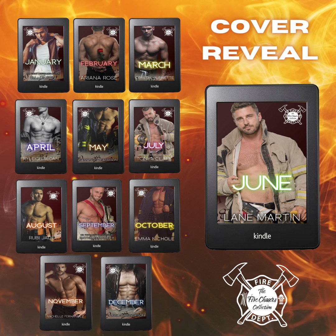 COVER REVEAL🔥The Fire Chaser collection coming January 2024! 12 standalone stories from 12 different authors, all steamy and all in Kindle Unlimited! Pre-order now!
bit.ly/firechasers

#FireChaserCollection #FireChaser #Collection #CoverReveal