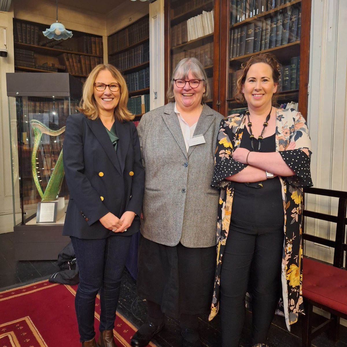 Colleague @JudithHarford with Prof Maria Luddy & @RedmondJennifer at the fabulous 'RIA: Her Archives, Literature & Documents conference'