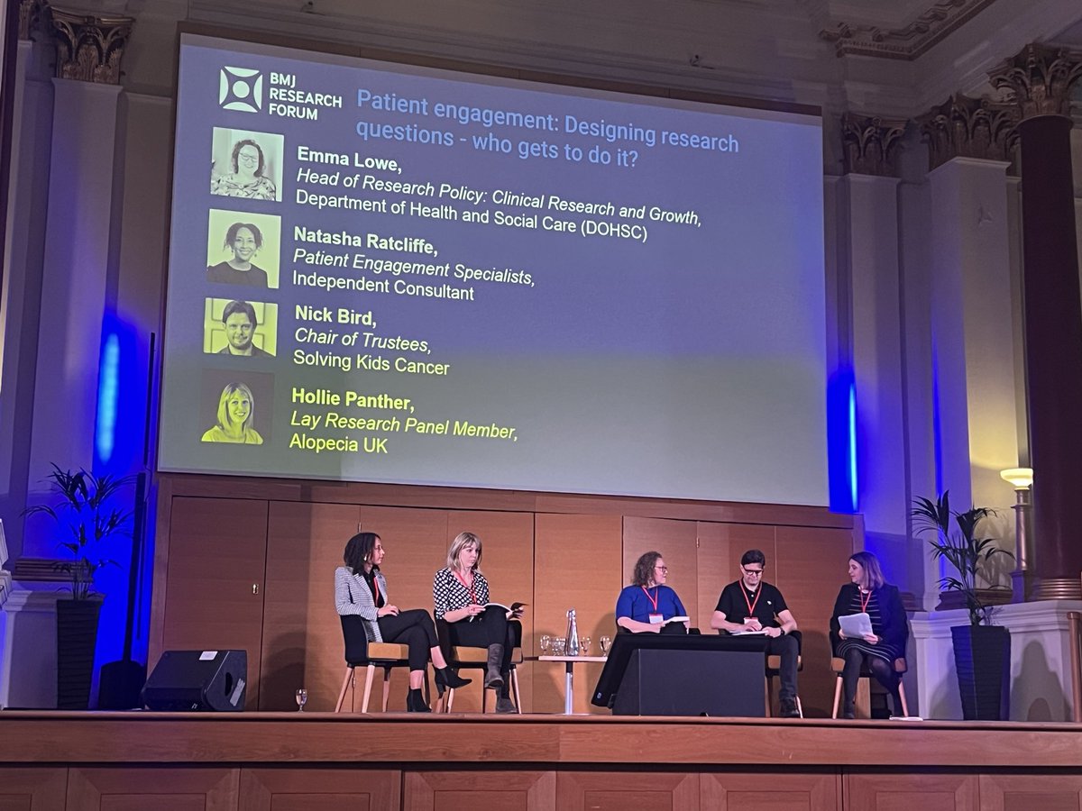 Excellent contributions from the Patient Engagement panel this afternoon including our own @adamsappeal beautifully articulating the unique benefits of true patient engagement from the point of concept to delivery across the research lifecycle #BMJResearchForum