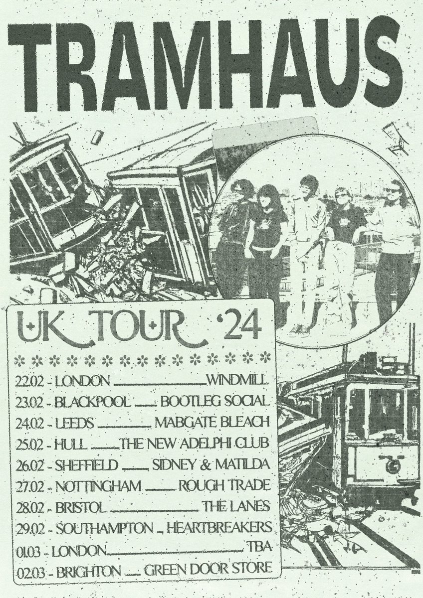 A sneaky announcement before the year ends, because we are finally going across the pond to do a tour in the UK next February :) Tell your friends, tickets are on sale now on our website tramhaus.com We can't wait to come over and have pints with you all <3