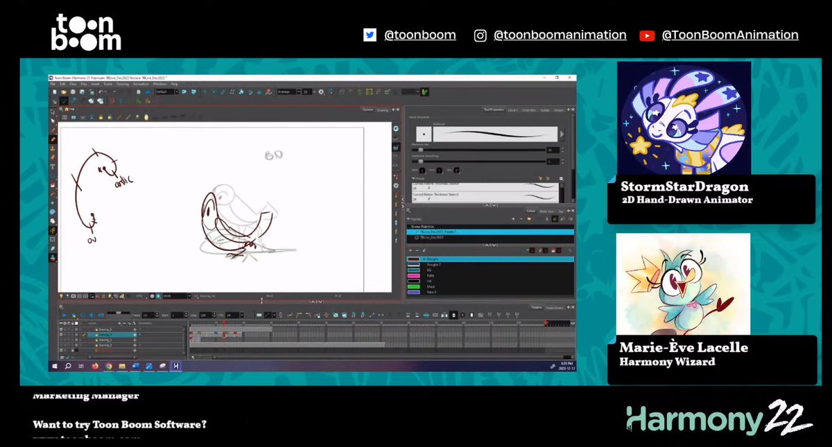 Thank you @ToonBoom and crew for the livestream invite! It's fun to try new things! :D Missed our casual chat about Traditional Animation, timing charts and designing for animation, with some owls, gryphons, dogs, and doodles thrown in? Here's a link! ✨ youtu.be/4SYr-dkH3y4?t=…