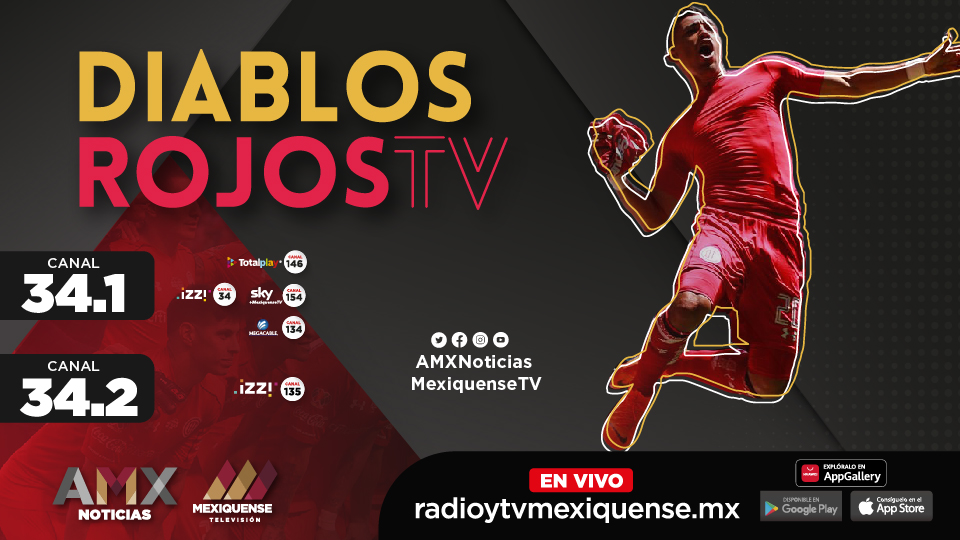 #ConéctateConLoMejor y siente la pasión de tu equipo favorito en #DiablosRojosTv. Programa oficial del <a href="/TolucaFC/">Toluca FC</a>.

11:00am | @AMXNoticias 34.2 o síguenos #EnVivo, aquí: 👉 bit.ly/3gft9mI.

#AgenciaMxNoticias