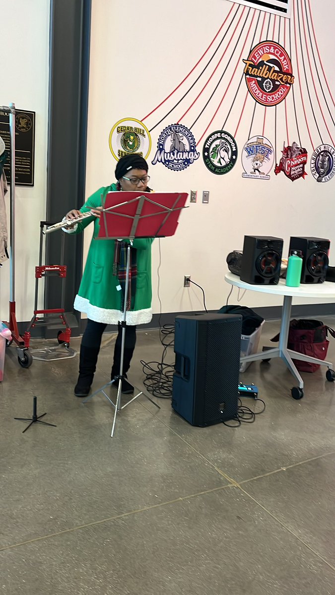 The halls of JC were filled with the lovely melodies of Ms. Tisha Celada on the flute.  What a wonderful holiday gift she gives the students of JC.  Thank you for sharing your talents with us!   #ItsAGreatDayToBeAJay #ChampionsOfExcellence