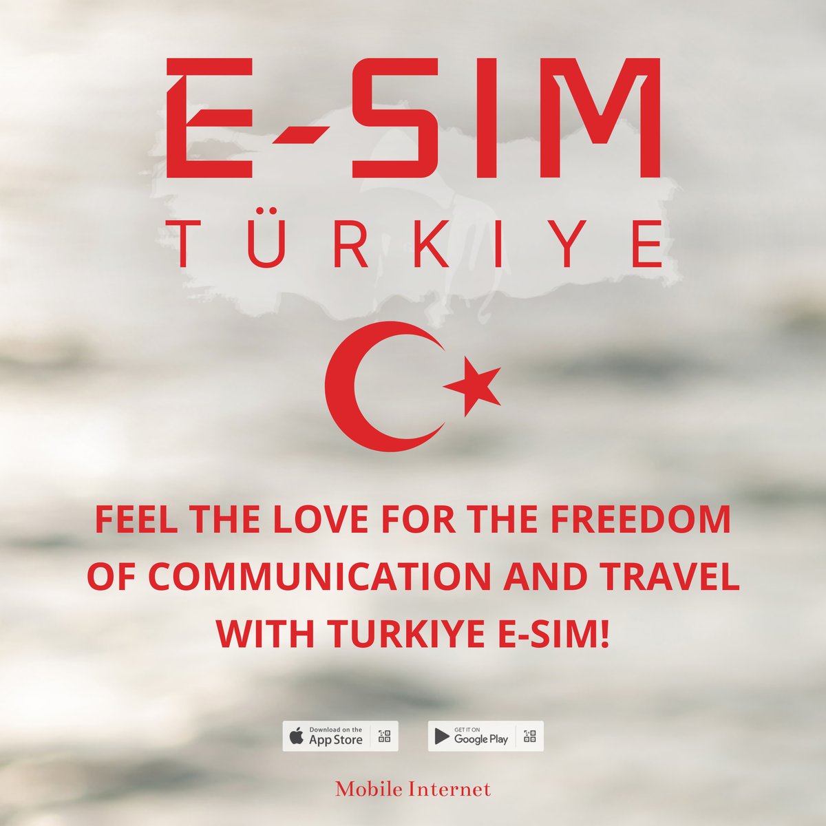 Feel the love for the freedom of communication and travel with Turkiye E-SIM!

turkiyesim.com

#TurkiyeEsim #esim #app #MobileInternet #travel #Turkiye