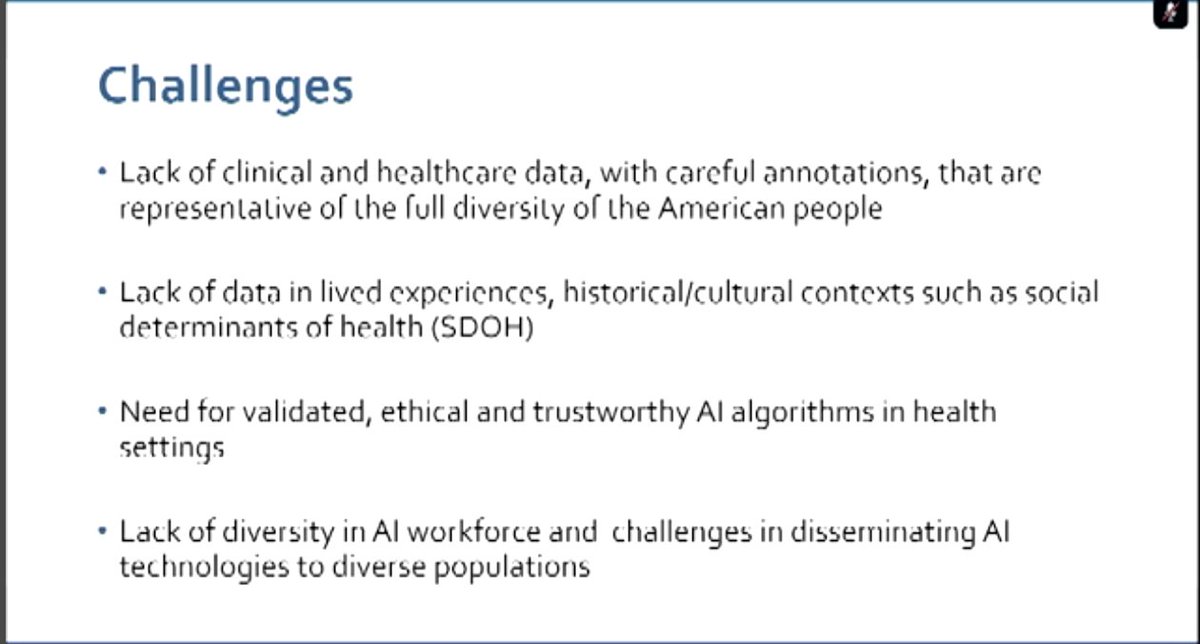 Plans coming for more @NIH -driven data sharing and opening of #AI ready diverse datasets... watch the #NIHACD live cast now with our new @NIHDirector: videocast.nih.gov/livew.asp?live…