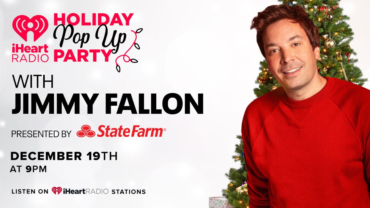 Z100NewYork's tweet photo. Join us for our @iHeartRadio Holiday Pop Up Party presented by @StateFarm! 🎄👏🥰
On December 19th at 9pmET there will be a lighting sync atop the @EmpireStateBldg with @jimmyfallon ➕ @elvisduran is hosting! Listen at https://t.co/zkZTAPokwf! #iHeartJimmyFallon 💜 https://t.co/DUdYNH2L9H