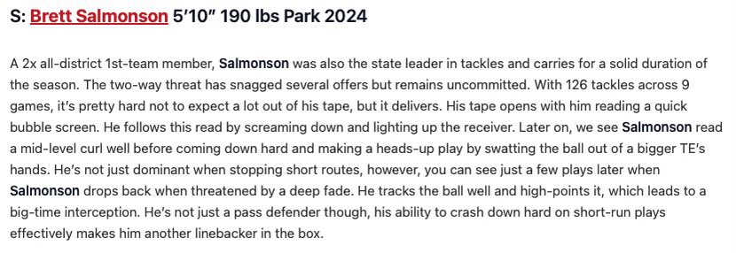 Brett Salmonson (@brett_salmonson) on Twitter photo I appreciate the great write up! Thank you for all you do <a href="/MNFBSpotlight/">MNFootballSpotlight</a> <a href="/PrepRedzoneMN/">Prep Redzone Minnesota</a> I appreciate the great write up! Thank you for all you do <a href="/MNFBSpotlight/">MNFootballSpotlight</a> <a href="/PrepRedzoneMN/">Prep Redzone Minnesota</a>