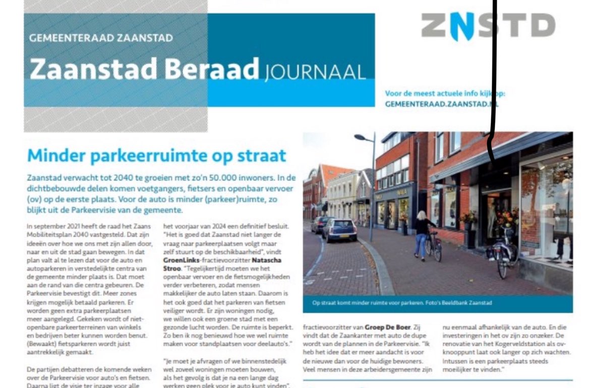 Leefbaarheid opnieuw onder druk in dorpskernen Zaanstad Noord  door minder parkeerplekken in centrum 
#parkeervisie #visiehotspotwormerveer